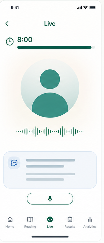 Sanitised Live app screen preview